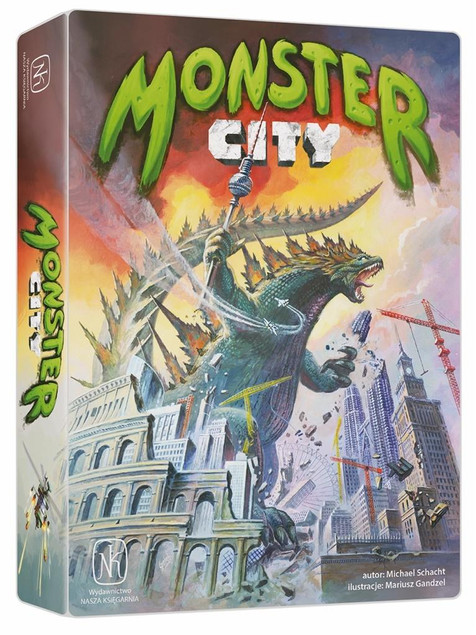 Gra planszowa Monster City Nasza Księgarnia - Rodzinna Strategia Budowania