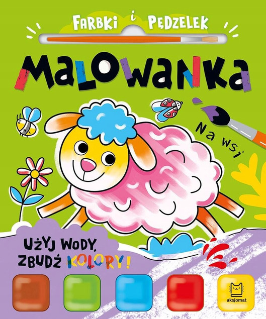 Malowanka Na wsi z Farbkami i Pędzelkiem Anna Podgórska