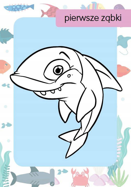 Kolorowanka z tatuażami. Rekiny