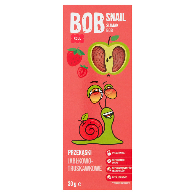 Rollsy Jabłko Truskawka Bez Cukru Bob Snail