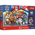 Trefl Puzzle Paw Patrol 60 el. Psie popołudnie + Plakat