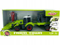 Traktor ASKATO z Łyżką i Przyczepą do Skręcania Farm Town 1:16