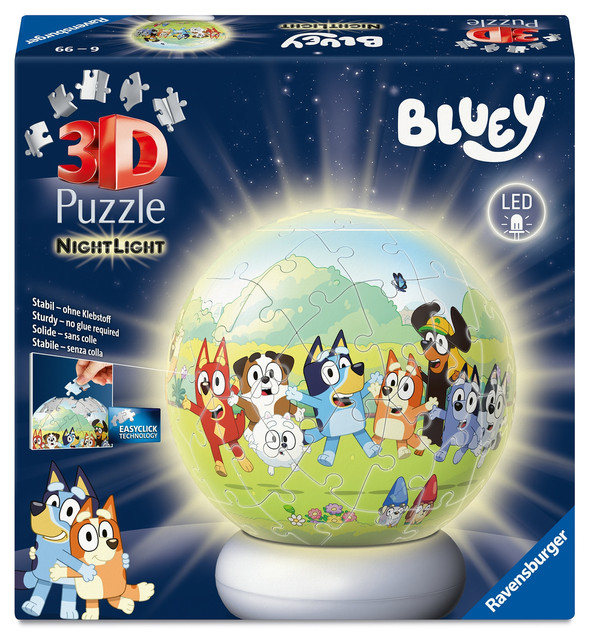 RAVENSBURGER Puzzle-Kula Bluey (edycja nocna)