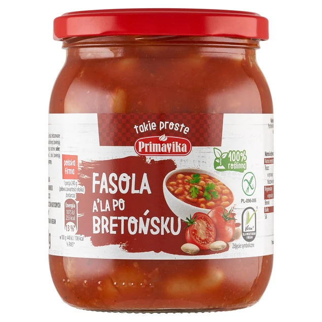 Danie gotowe Primavika fasola a'la po bretońsku