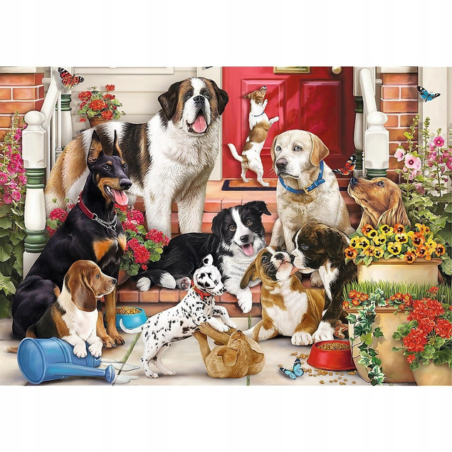 Puzzle 1043 Hidden Shapes Psia Zabawa