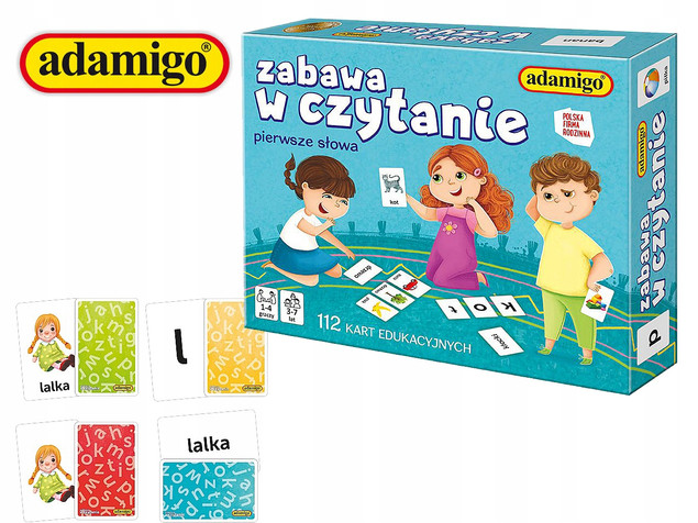 Gra edukacyjna pierwsze słowa 3+