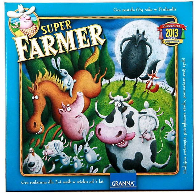 Gra Super Farmer De Lux Planszowa Rodzinna Z Figurkami 7+ Granna