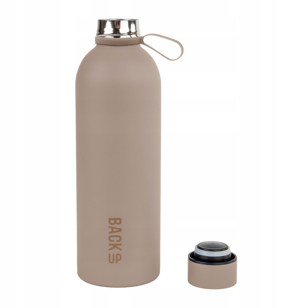Butelka termiczna 500 ml beżowa – BackUp