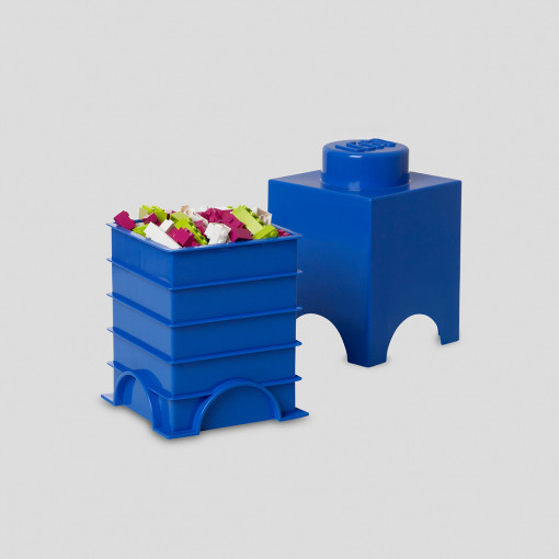 Pojemnik LEGO Storage Brick 1 Klocek Niebieski