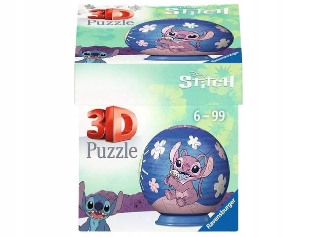 Puzzle 3D Ravensburger Disney Stitch Kula 11598 (54 elementy)