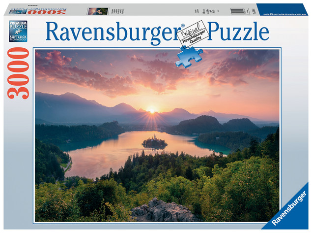 Puzzle Ravensburger 3000 elementów Jezioro Bled, Słowenia