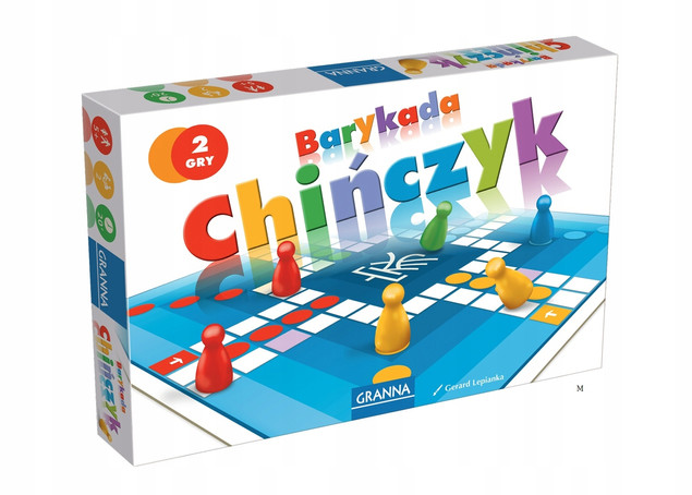 Granna Gra Planszowa Chińczyk / Barykada 2w1 Rodzinna Dla Dzieci