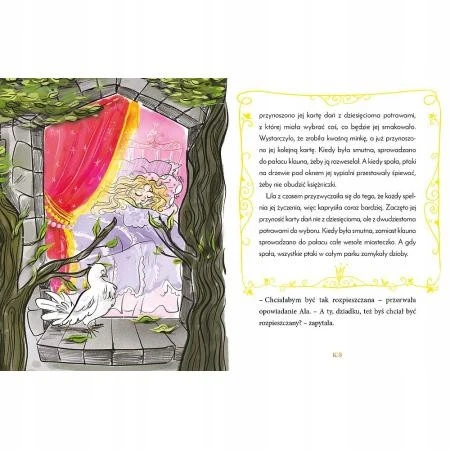 Ilustracje z bajek o księżniczkach. Cytrynowe królestwo