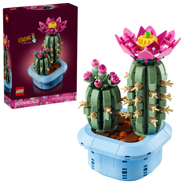 LEGO Botanicals 11509 Kwitnący Kaktus - Zestaw dekoracyjny dla dorosłych