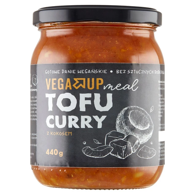 Tofu Curry Vega UP w opakowaniu