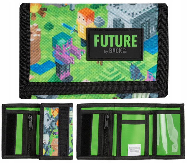 Portfel Portfelik Na Rzep Dla Chłopca MINECRAFT Fana Gry Pixele Derform