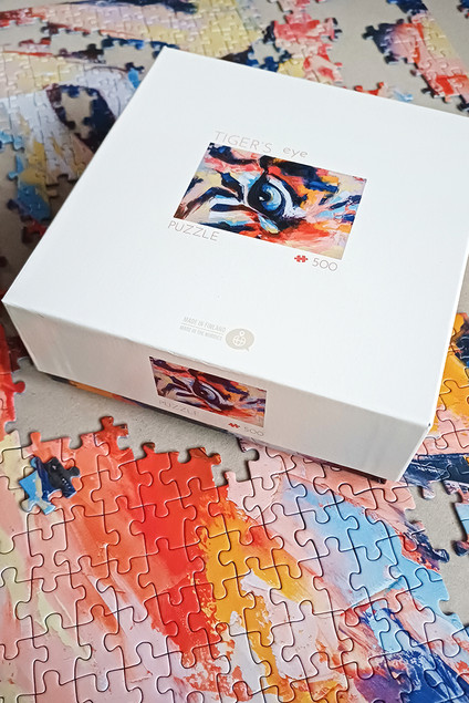 Tactic Puzzle 500 el. Seria Lifestyle: Oko Tygrysa - Designerski Relaks