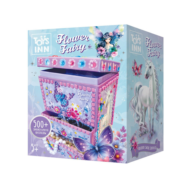 Szkatułka Flower Fairy Iris do Dekorowania DIY Zestaw Kreatywny dla Dziewczynek