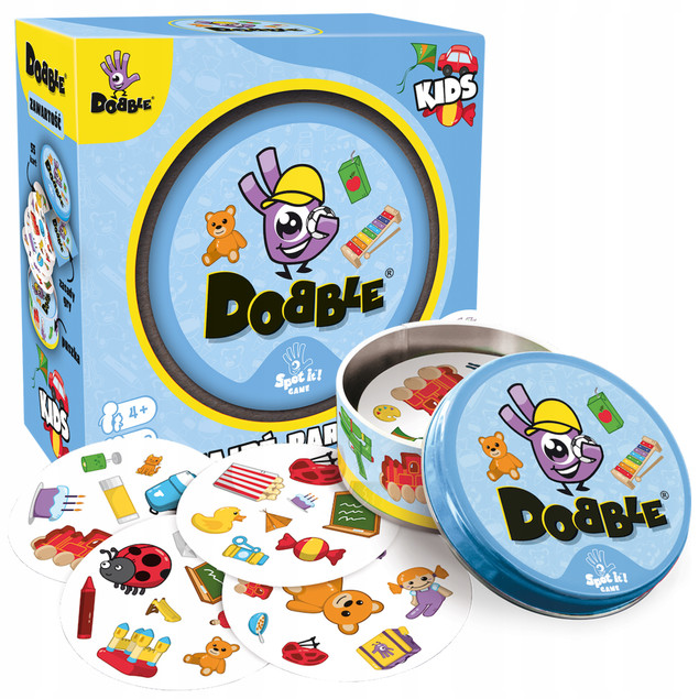DOBBLE KIDS Gra Planszowa Familijna Na Spostrzegawczość 4+ Rebel