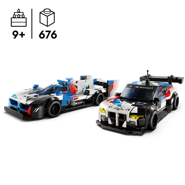 LEGO Speed Champions Samochody Wyścigowe BMW M4 GT3 & M Hybrid V8 676el. 9+