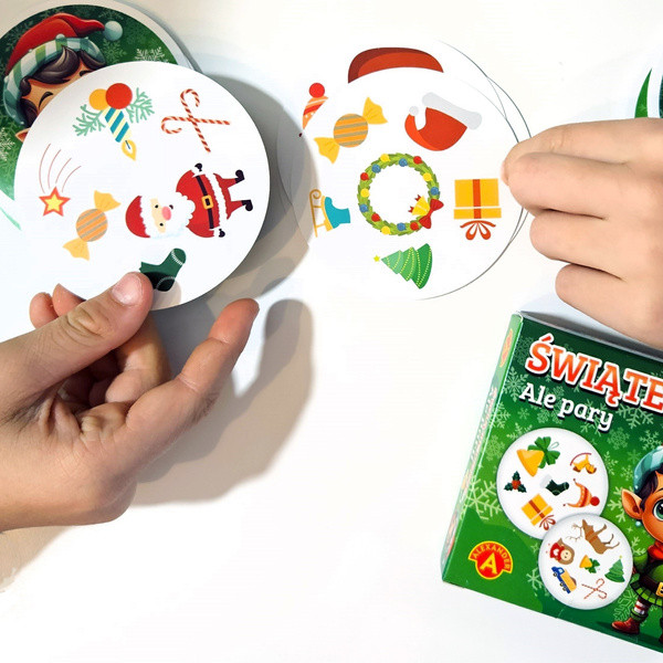 ALE PARY ŚWIĄTECZNE Gra Karciana Na Spostrzegawczość 4+ Alexander x2