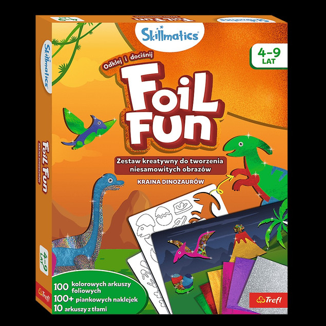 TREFL ZESTAW KREATYWNY SKILLMATICS FOIL FUN KRAINA DINOZAURÓW