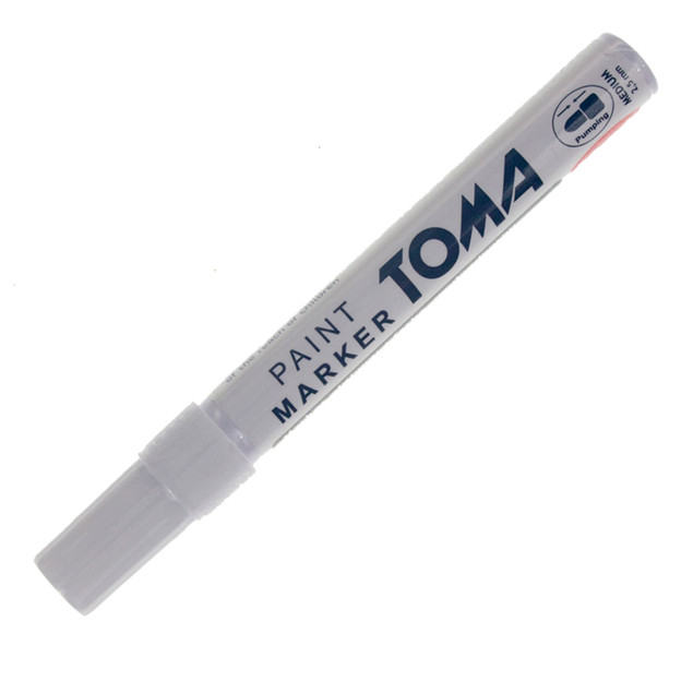 Marker olejowy Toma TO-440 2,5 mm, biały 10 ml