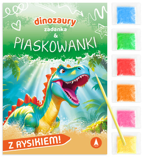 Zadanka i Piaskowanki DINOZAURY z Piaskiem i Rysikiem 5+ Skrzat