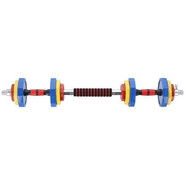 SKC20 SZTANGIELKI-SZTANGA W WALIZCE KOLOROWE  2x10KG HMS