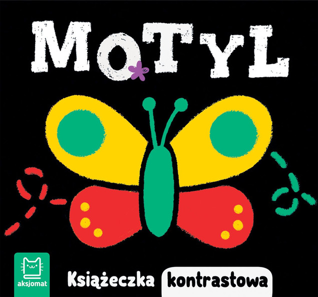 Książeczka Kontrastowa MOTYL Rozwój Widzenia 0+ Aksjomat 3988