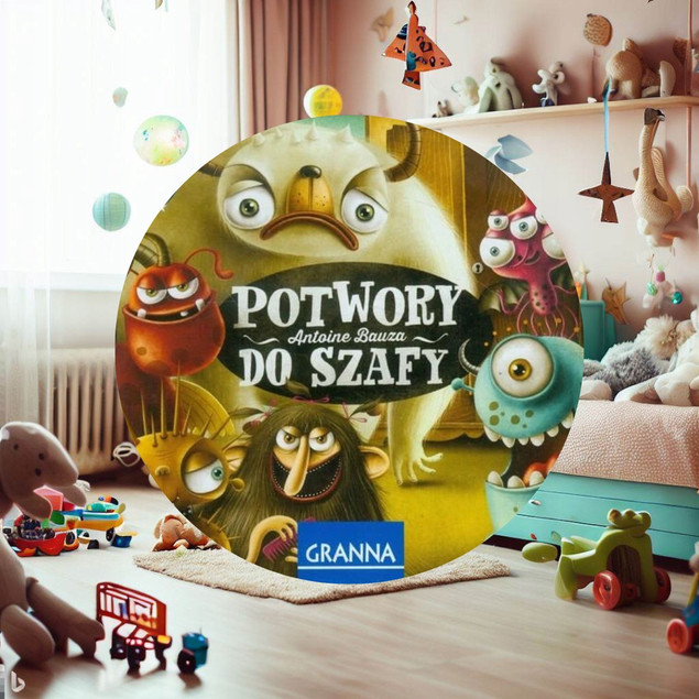 Gra Rodzinna POTWORY DO SZAFY Kooperacyjna Pamięciowa Na Dobranoc 3+ Granna