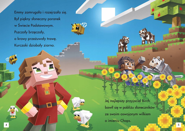 Minecraft Górskie Wyzwanie - książka do nauki czytania 6+