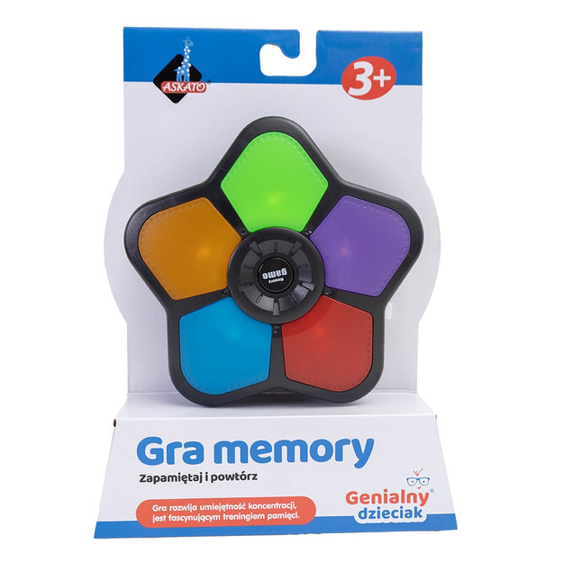 ASKATO Elektroniczna Gra Pamięciowa Memory Game Rozwój Pamięci od 3 lat