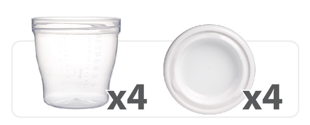 Pojemniki na pokarm Canpol Babies 180 ml 4 szt