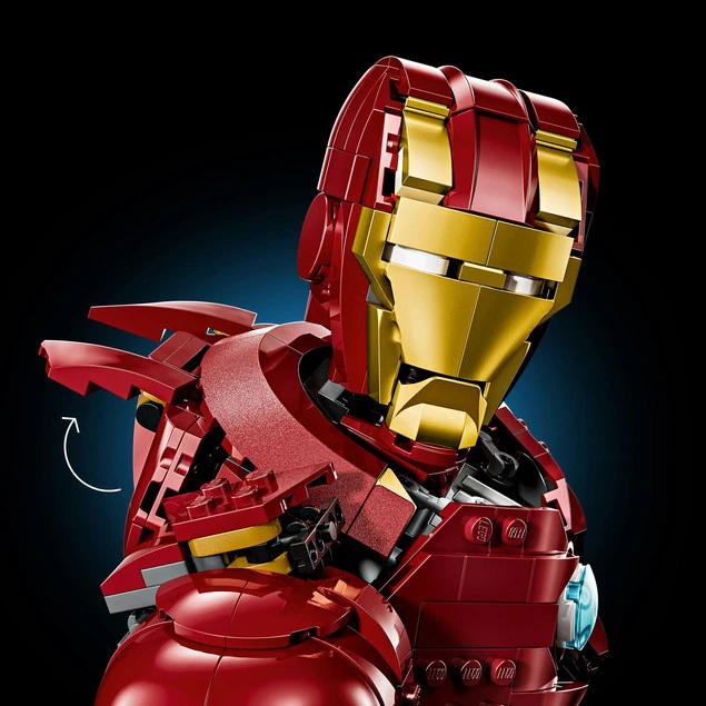 LEGO 76327 Marvel Super Heroes Popiersie Iron Mana MK4_2