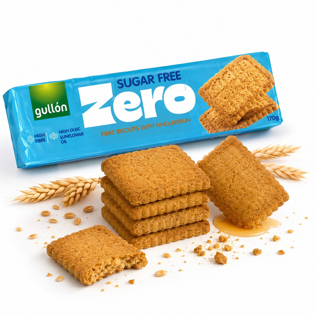 Herbatniki z błonnikiem bez cukru 170g GULLON