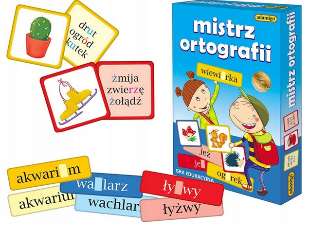 Gra Edukacyjna Mistrz Ortografii Dla Dzieci Klasa I-III 5+ Adamigo 07172