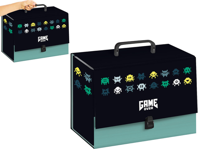 Teczka z Rączką GAME OVER Pixel C4 10cm Interdruk