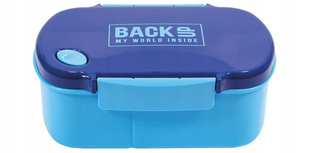 Lunchbox 3‑przegrodowa BPA FREE – BackUp, niebieski