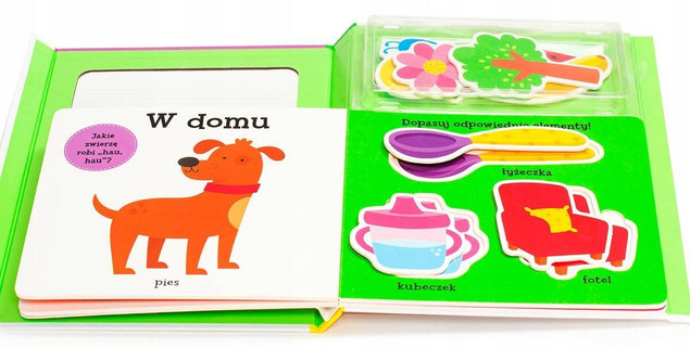 Poznajemy świat Słowa – książeczka z puzzle dla niemowląt 0+
