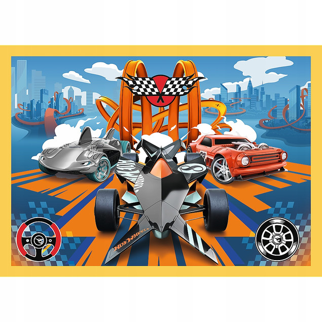 Puzzle 4w1 Hot Wheels Pojazdy – Trefl