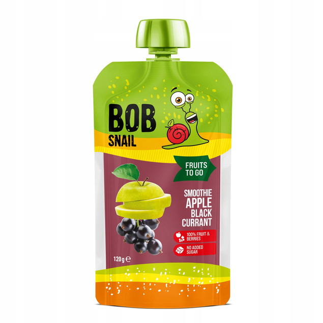 Smoothie Jabłko-Czarna Porzeczka TM BOB SNAIL 1200 g (10х120g)