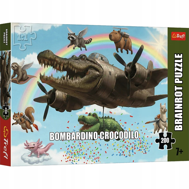Puzzle Trefl 200 el. Bombardino Crocodilo Bajkowy Krokodyl