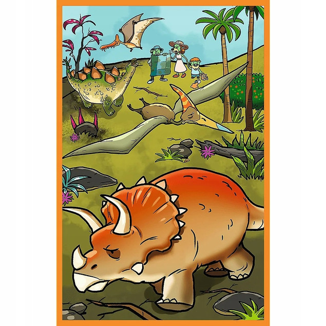 PUZZLE 3X80 TREFLIKI W ŚWIECIE DINOZAURÓW TREFL