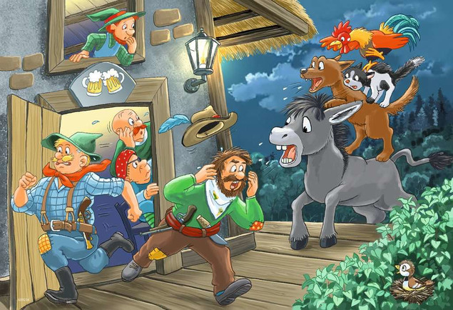 Puzzle Ravensburger 2 elementów Puzzle RAVENSBURGER Bajki 2x24 elementy