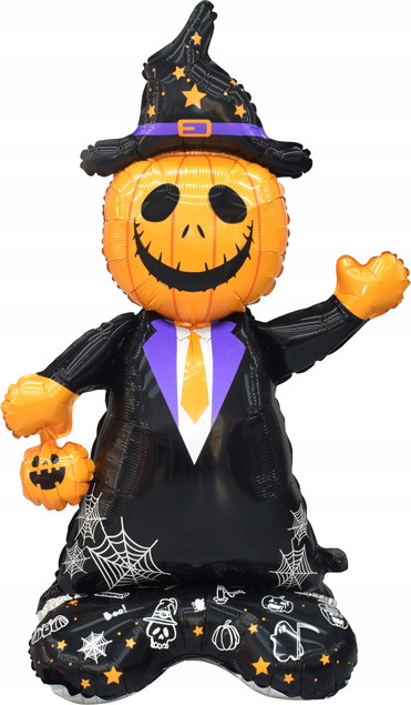 BALON FOLIOWY DYNIA W KAPELUSZU HALLOWEEN 154 x 85 CM Balon 3D
