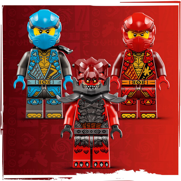 Klocki LEGO Ninjago 71830 Burzowy Jeździec-Mech Kaia 2w1 Ruchome Części