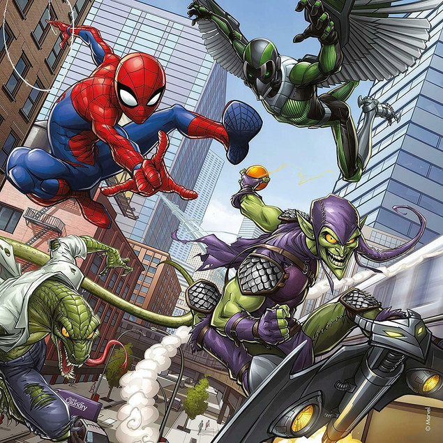PUZZLE 3X49 SPIDERMAN W AKCJI, RAVENSBURGER