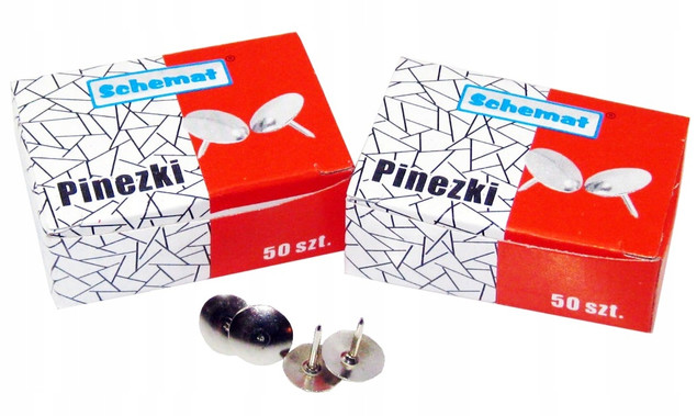 Pinezki Niklowane Schemat 50 Szt W 24H!