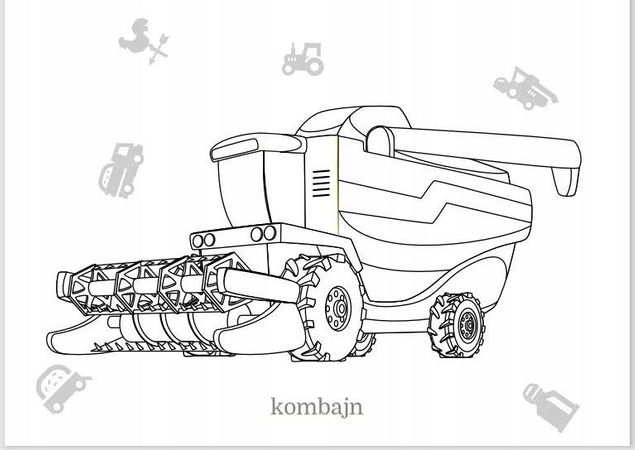 Kolorowanka Maluszkowe Malowanie Pojazdy Na Wsi 2+ Skrzat